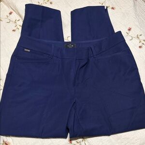 White House Black Market Navy Slim Trousers